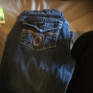 Slim bootcut jeans!